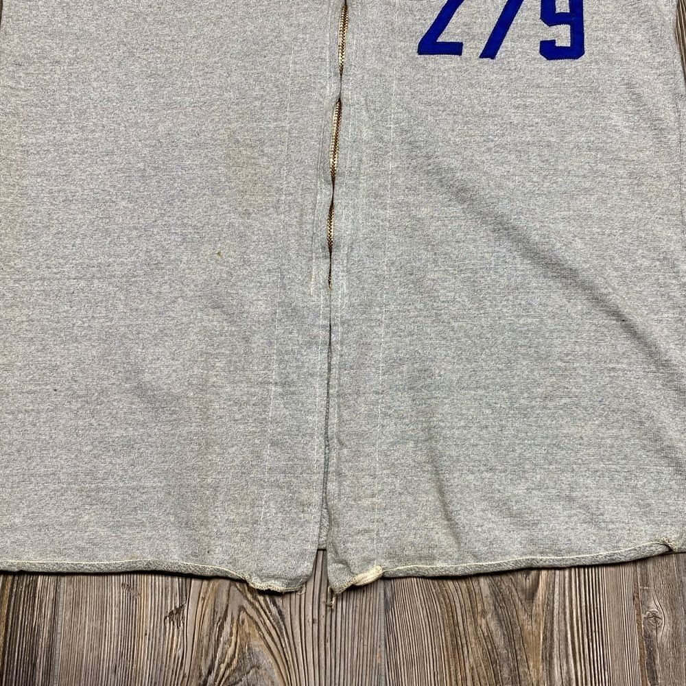 Vintage 1980’s Baseball Jersey Men’s Large Jacksonville Post 279 Gray Distressed - Picture 2 of 10